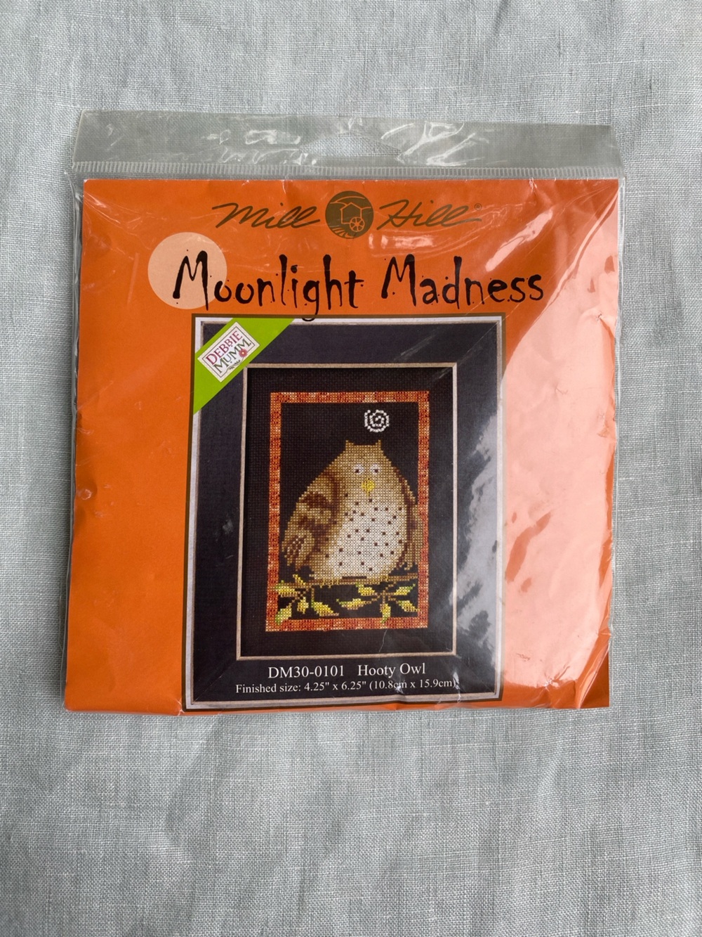 NWT Mill Hill Hooty Owl DM30-0101 Moonlight Madness Debbie Mumm cross stitch kit